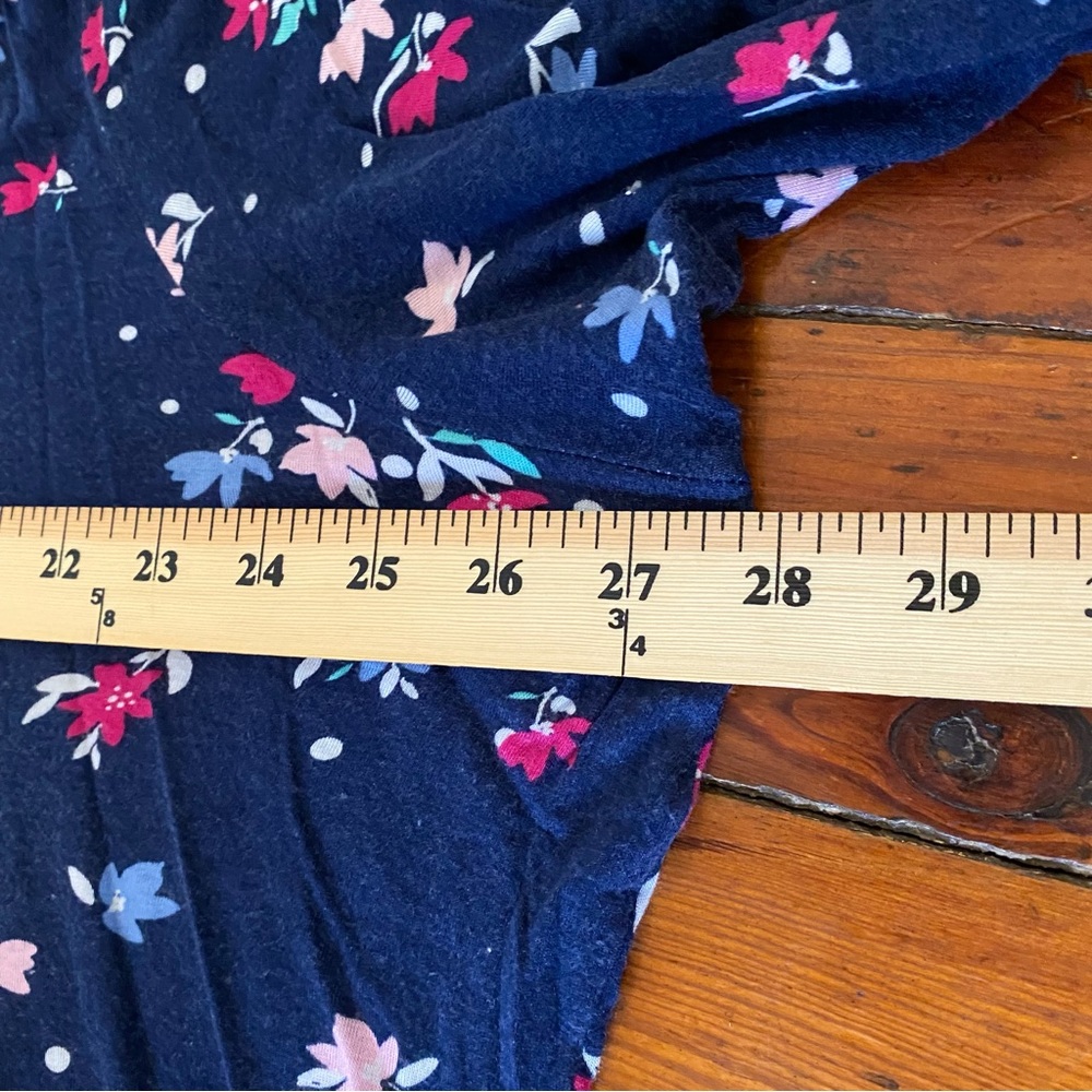 Kim Rogers Floral Navy 3/4 Sleeve top Size 2X - Picture 14 of 14